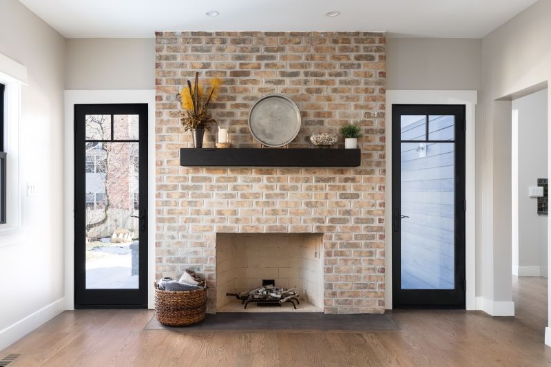 Brick Fireplace Installation